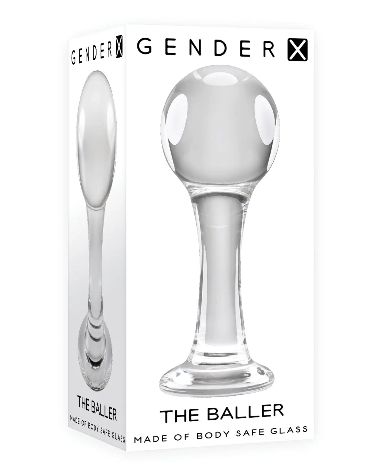 Gender X The Baller Glass Plug Gender X