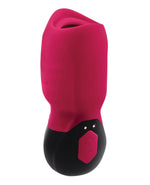 Gender X Body Kisses Vibrating Suction Massager in Red/Black 