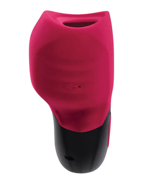 Gender X Body Kisses Vibrating Suction Massager - Red/Black Gender X