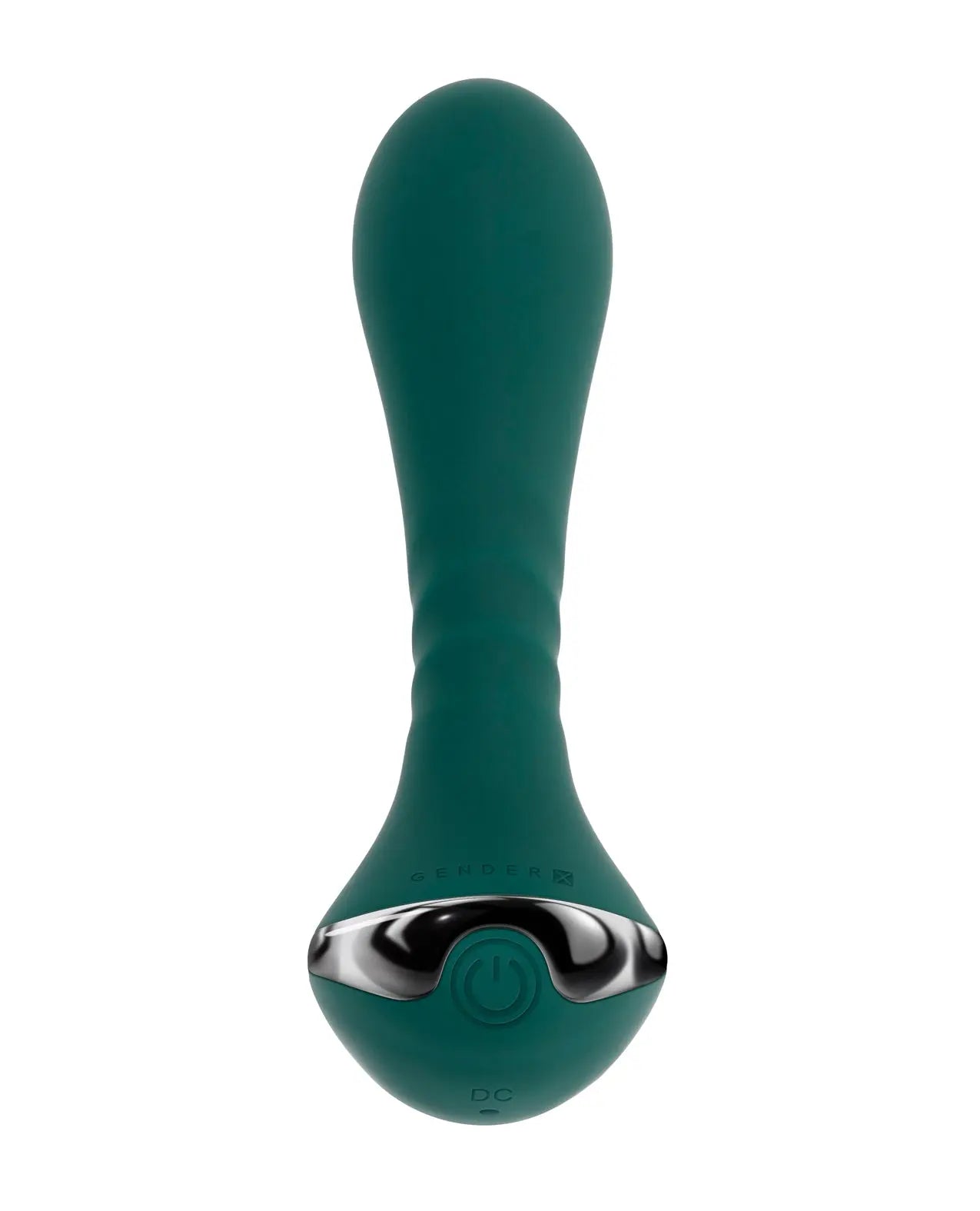 Gender X Goes Anywhere Vibrating Silicone Plug - Teal Gender X