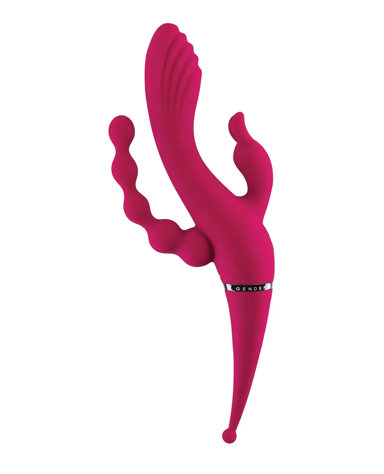 Gender X Four by Four Vibrator - Burgundy Gender X