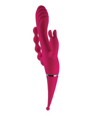 Gender X Four by Four Vibrator - Burgundy Gender X