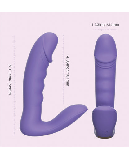 Honey Play Box RORA App-Controlled Rotating G-Spot Vibrator & Clitoral Stimulator | Purple