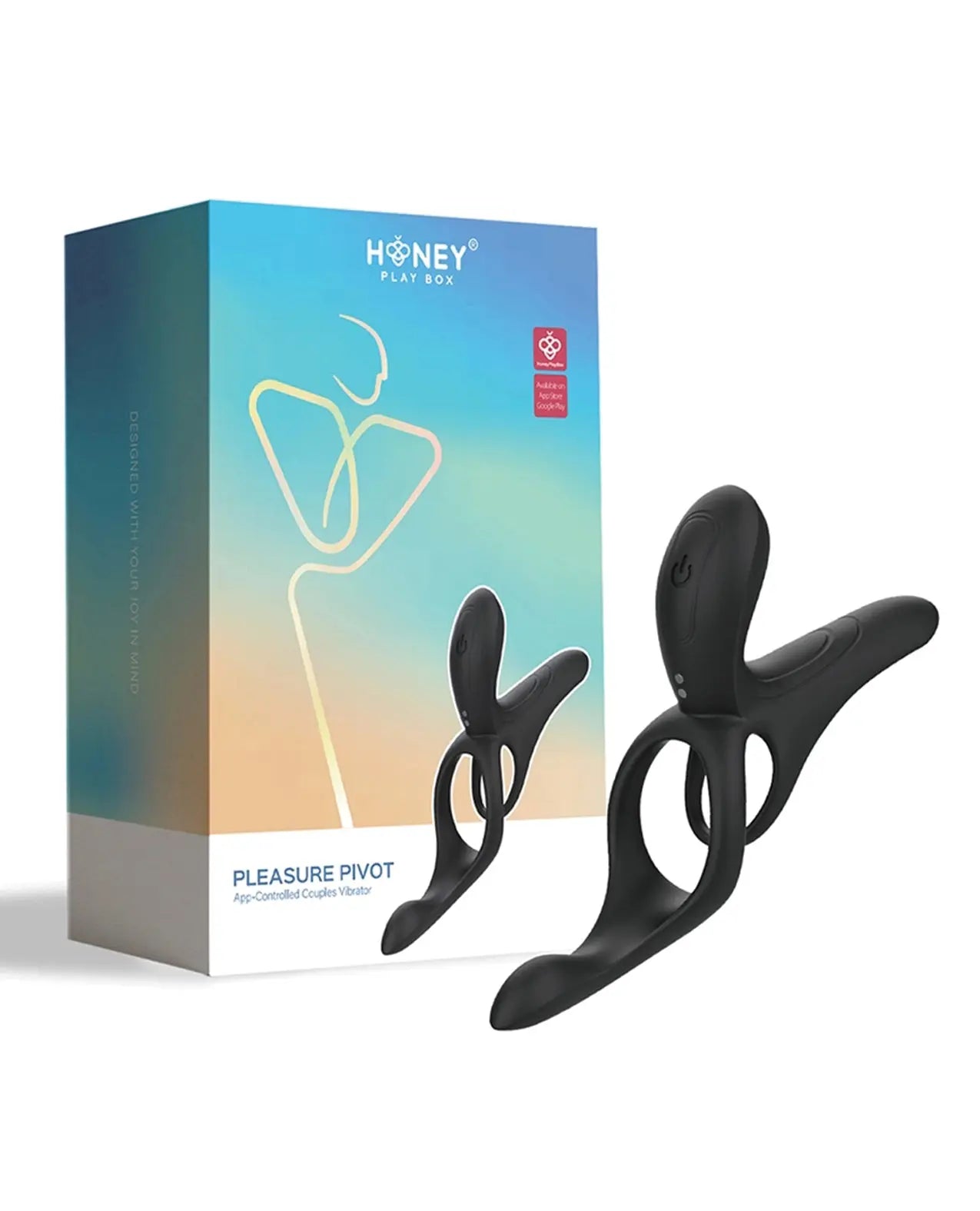 Pleasure Pivot App-Controlled Couples Vibrators Honey Play Box