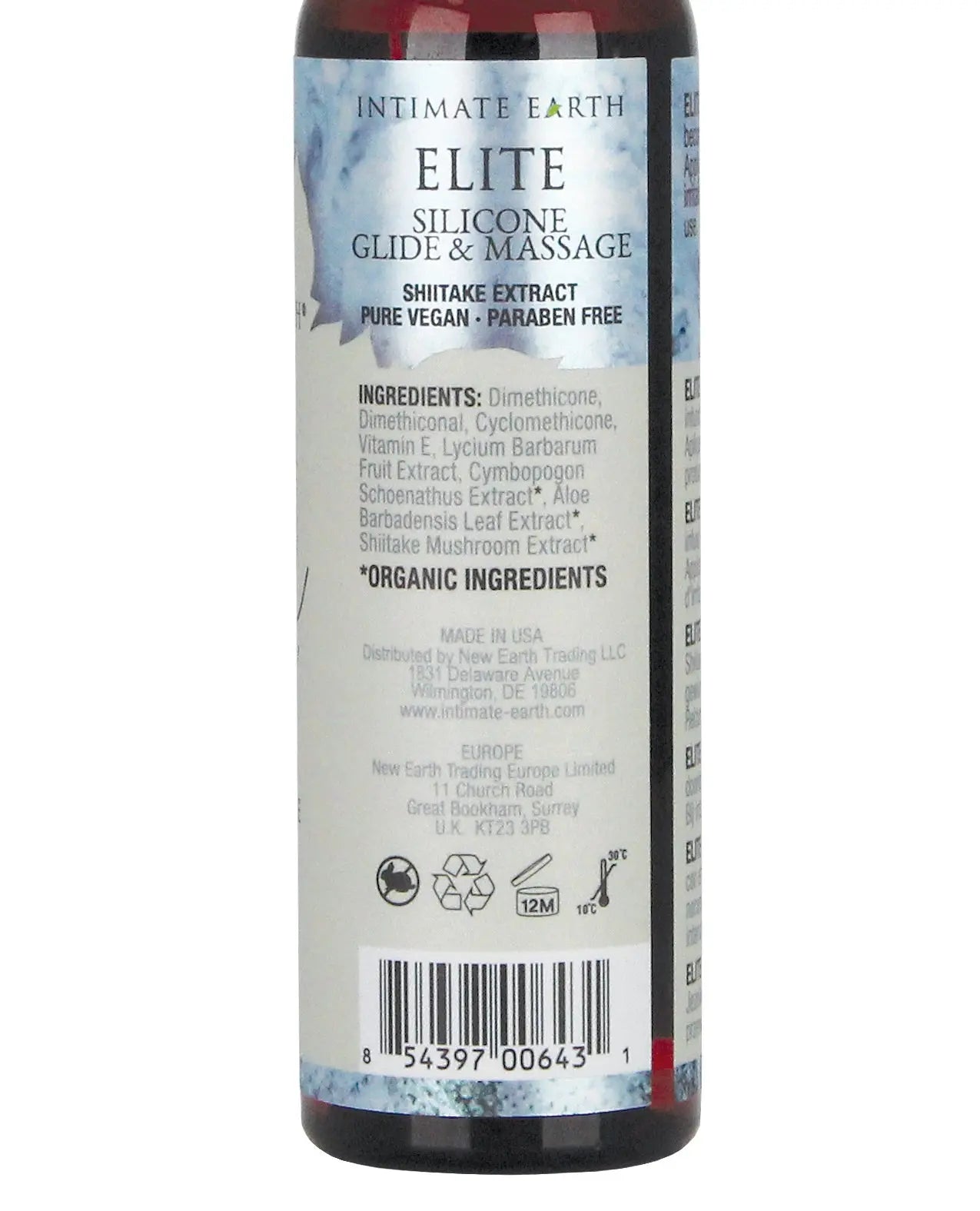 Intimate Earth Elite Velvet Touch Silicone Glide & Massage Oil Intimate Earth