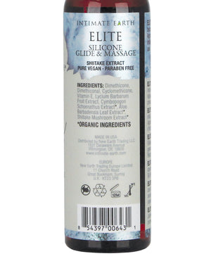 Intimate Earth Elite Velvet Touch Silicone Glide & Massage Oil