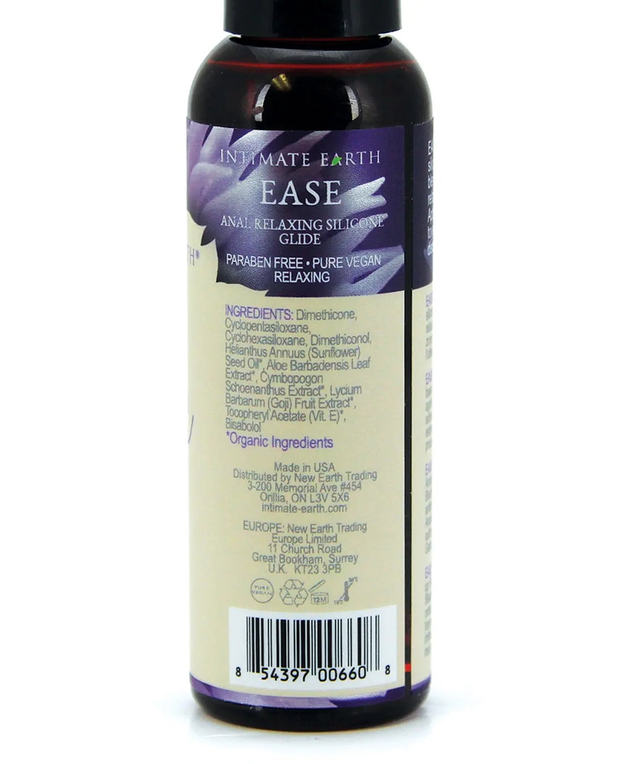 Intimate Earth Soothe Ease Relaxing Bisabolol Anal Silicone Lubricant Intimate Earth