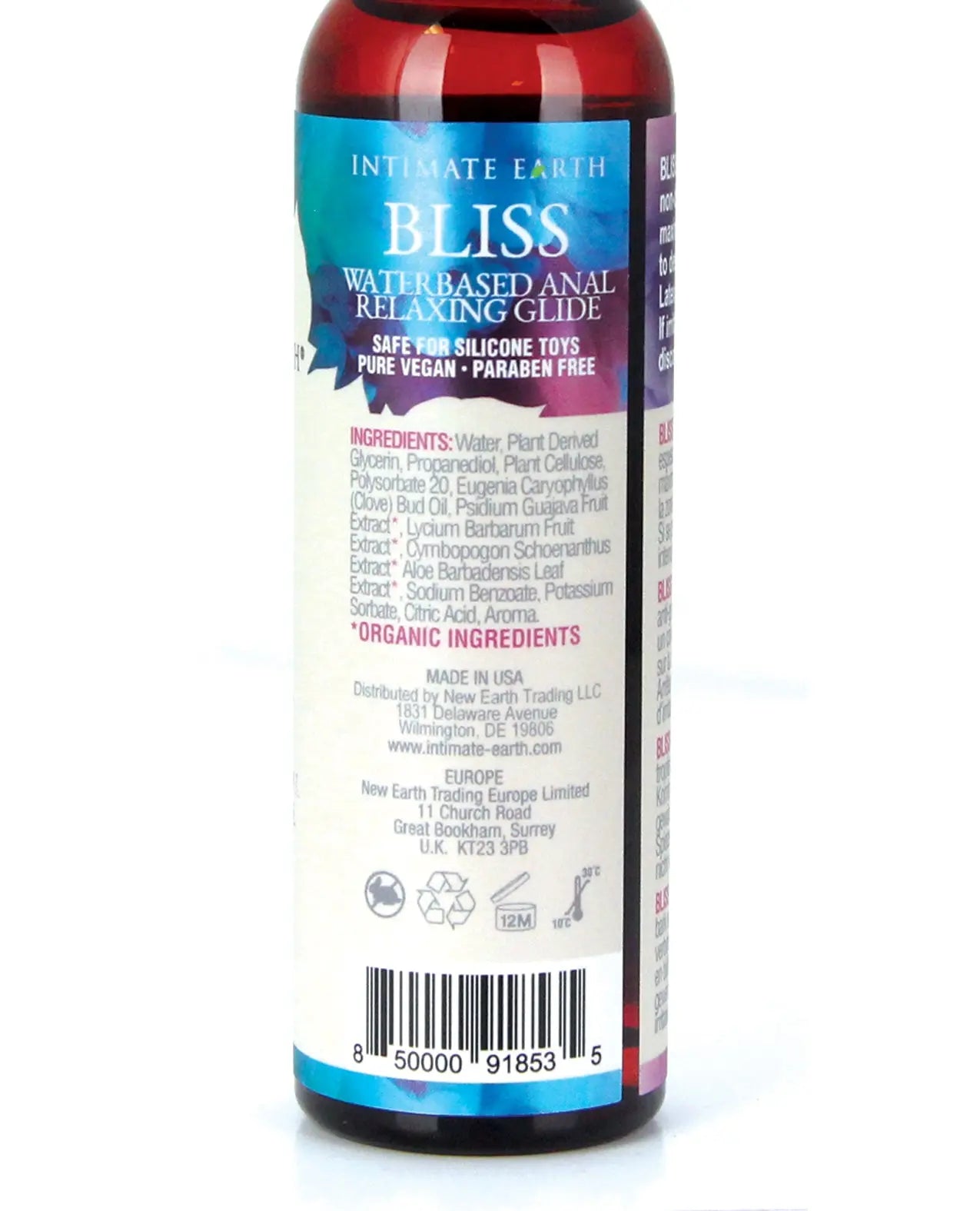 Intimate Earth Bliss Anal Relaxing Water-based Glide Intimate Earth