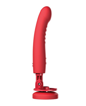 Red suction vibrator on a white background