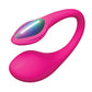 Lovense Lush Mini app-controlled G-spot vibrator in pink, angled view showing the illuminated LED tail, no packaging shown