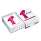 Pink vibrating device with 'Ampi' branding on a white background