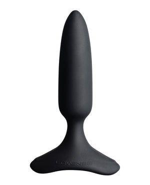 black butt plug on a white background