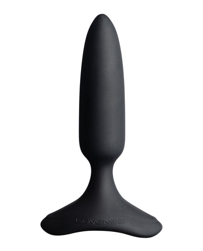 black butt plug on a white background