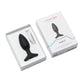 Black electronic anal plug in a white box with 'Lovenuse' packaging on a white background
