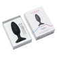 Black Hush 2 anal plug product in open packaging with Lovense branding on a white background