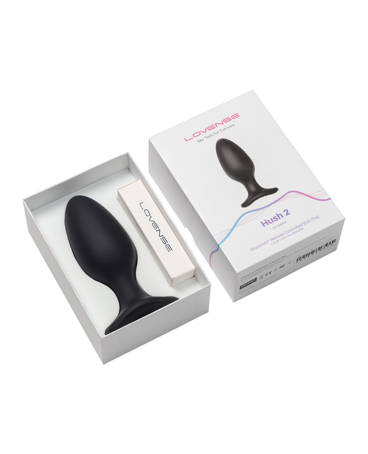 Black anal plug device in a white box with 'LOVENSE' branding on a white background
