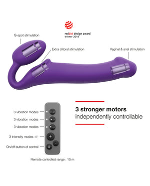 Strap-On-Me Strap On Me Vibrating Bendable Strapless Strap On Medium