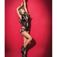 Mapale Wet Look Bodysuit with Removable Harness