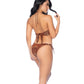 Mapale Golden Hour Metallic Sling with Side Tie Details - Gold/Copper S/M Mapale