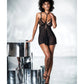Mapale Mesh & Lace Two in One Teddy with Detachable Skirt Black L/XL Mapale