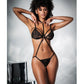 Mapale Mesh & Lace Two in One Teddy with Detachable Skirt Black L/XL Mapale