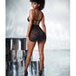 Mapale Mesh & Lace Two in One Teddy with Detachable Skirt Black L/XL Mapale