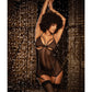 Mapale Mesh Babydoll with Underboob Detail & G-String Black L/XL