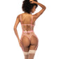 Mapale Floral Embroidered Teddy with Underwire Cup & Garters Pink Large Mapale