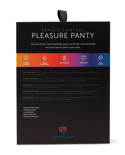 Nu Sensuelle Pleasure Panty Bullet with Remote Control 15 Function