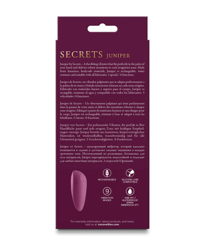 Secrets Juniper Throbbing Vibe - Ruby Secrets