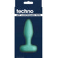 Techno Prism App Controlled Rotating & Vibrating Anal Plug - Teal Techno