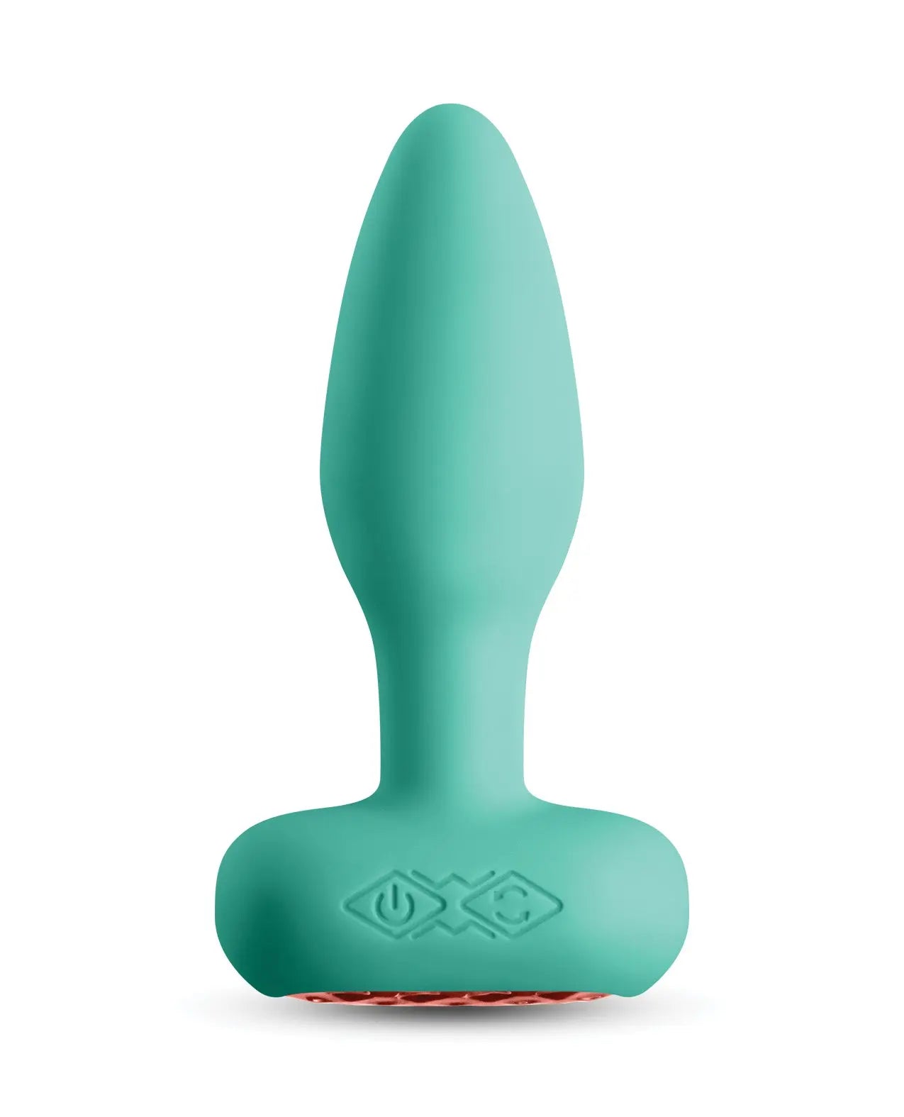 Techno Prism App Controlled Rotating & Vibrating Anal Plug - Teal Techno