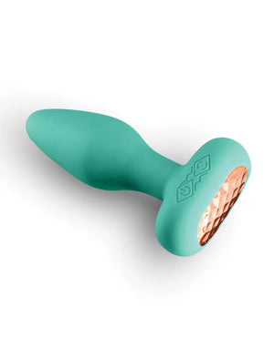 Techno Prism App Controlled Rotating & Vibrating Anal Plug - Teal Techno
