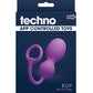 Techno Bop Butt Plug with Cock Ring - Violet