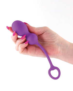 Techno Bop Butt Plug with Cock Ring - Violet