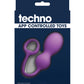 Techno Bop Butt Plug with Cock Ring - Violet