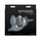 Renegade Pinnacle Cock Ring & Gyrating Prostate Massager - Gray Renegade