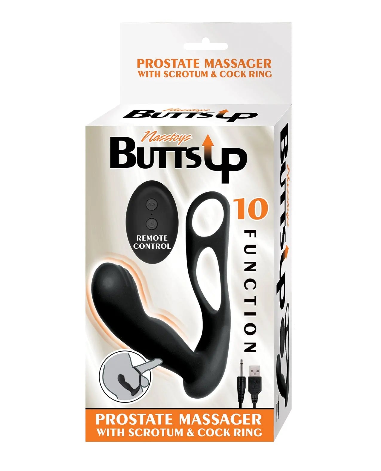 Butts Up Prostate Massager with Scrotum & cock ring Butts Up