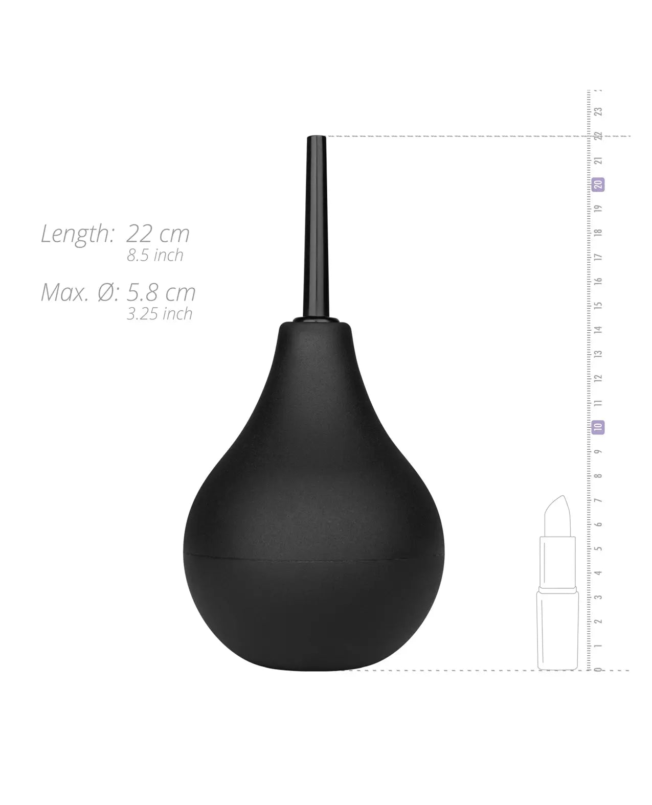 Nexus Non-Return Valve Anal Douche - 224 ml Black Nexus