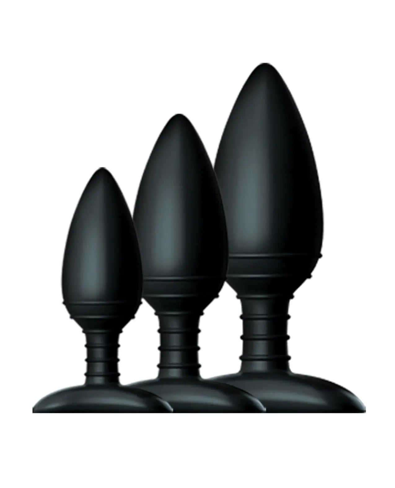 Nexus Butt Plug Trio Set 3 Solid Silicone Butt Plugs S M L Nexus