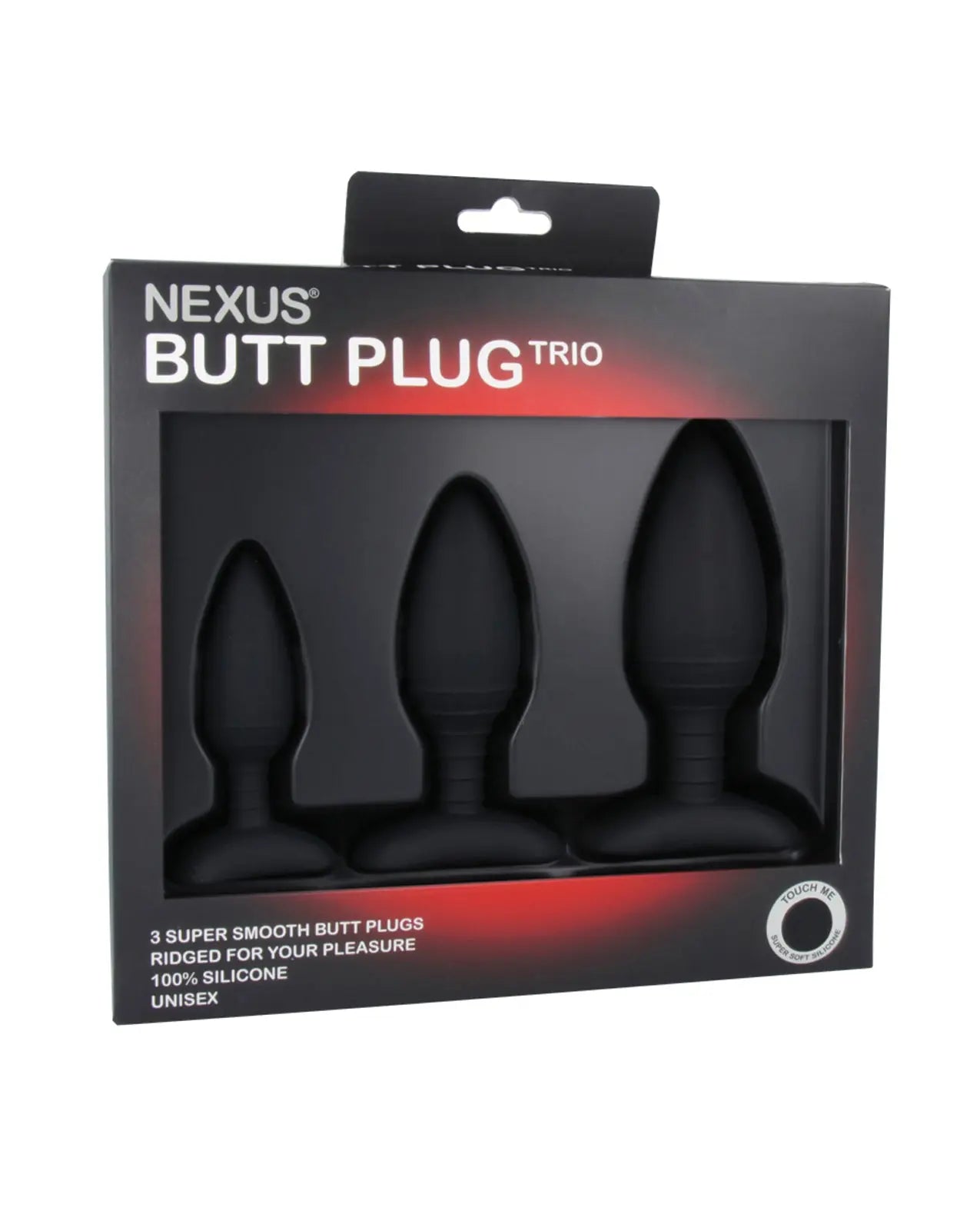Nexus Butt Plug Trio Set 3 Solid Silicone Butt Plugs S M L Nexus