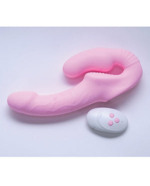 Sublime Togetherness Silicone Strapless Strap On with Remote Control