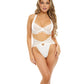 RSVP by Oh la la Cheri Sadie Underwire Lace Bra & High Waist Panty Bright White SM RSVP by Oh la la Cheri