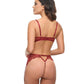 Oh La La Cheri Arielle Lace Unlined Underwire 2 pc Set with Ring Detail | Burgundy S/M Oh La La Cheri