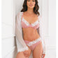 Oh La La Cheri Glinda Mesh 2 pc Set with Floral Embroidered Details - Pink & White LG Oh La La Cheri