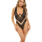 RSVP by Oh la la Cheri Jocelyn Underwire Lace & Mesh Teddy Black XL RSVP by Oh la la Cheri