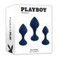 Playboy Pleasure Tail Trainer Anal Training Kit - Navy Playboy
