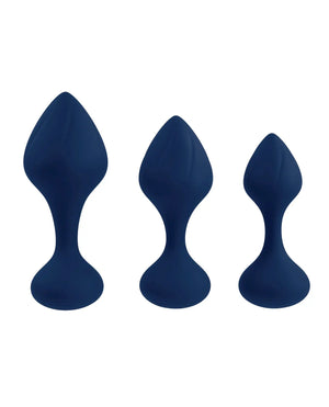 Playboy Pleasure Tail Trainer Anal Training Kit - Navy Playboy