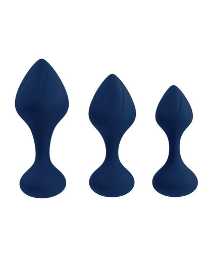Playboy Pleasure Tail Trainer Anal Training Kit - Navy Playboy