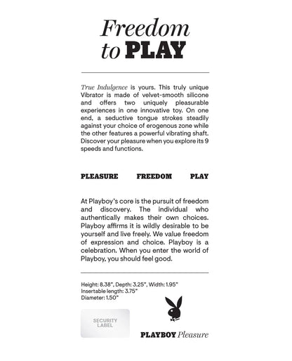 Playboy Pleasure True Indulgence Vibrator - Deep Teal Playboy
